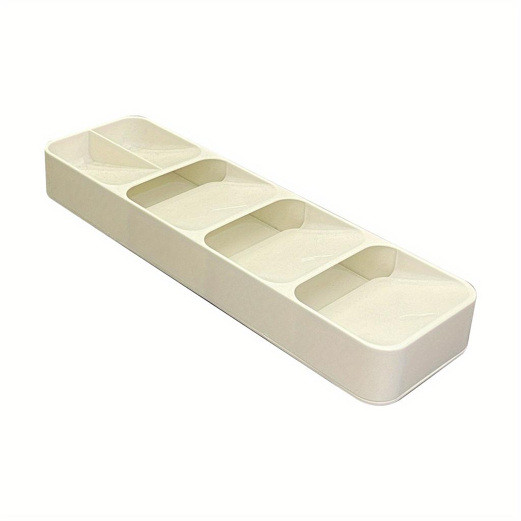 Компактный органайзер для столовых приборов, кухонный ящик, лоток с несколькими отделениями для вилок, ложек, аксессуаров, держатель для столовых приборов