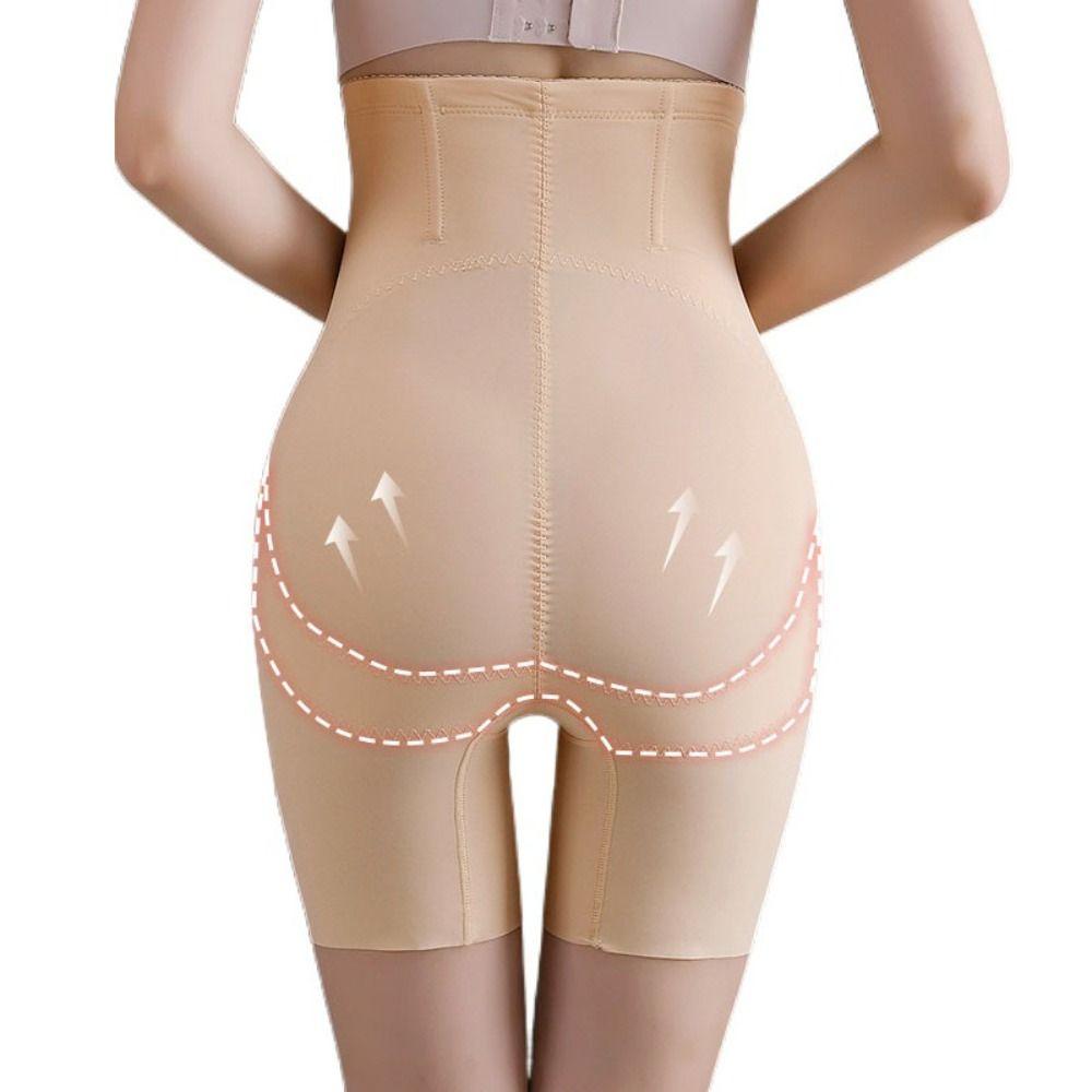 Tummy Shapers High Waist Shapewear Four Row Buckle Tummy Shapers Flat Belly Panties Lady