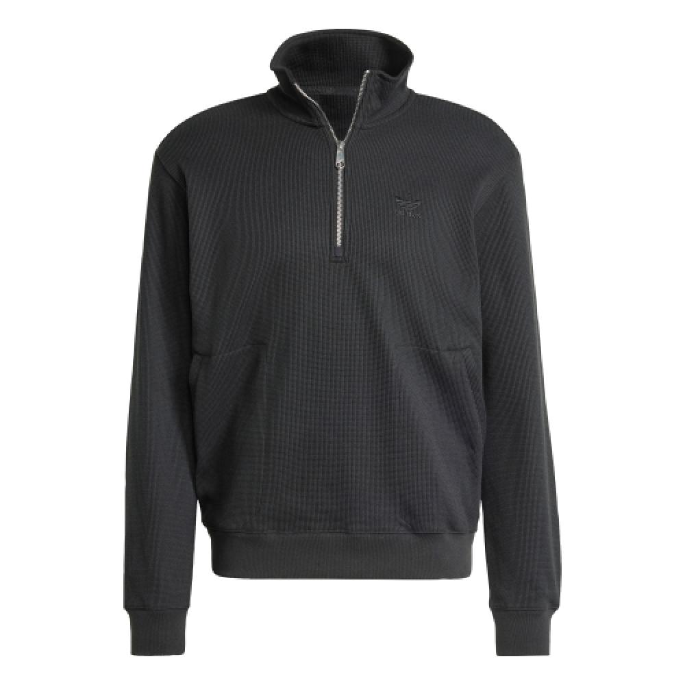 Adidas Trefoil Essentials Waffle Half Zip Sweatshirt Iw5807