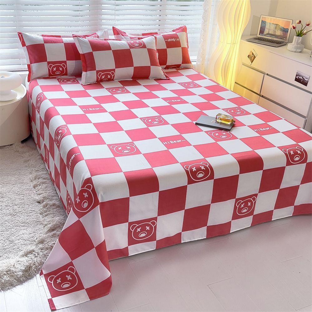 Bed Sheet Single Piece Single Double Bed Sheet Nordic Style Skin-friendly Brushed Bed Sheet Dormitory Single Simple