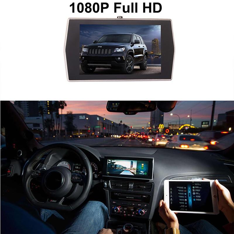 4,0-дюймовый 1080P видеорегистратор Full HD с ночным видением, детектор движения, водонепроницаемая камера, режим парковки, автомобильный видеорегистратор с функцией обнаружения столкновений
