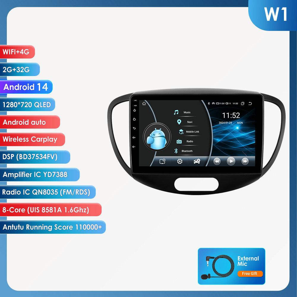 2 Din Android Car Radio For Hyundai I10 2007 -2013 Car Multimedia Player GPS Navigation Wireless Carplay Auto Autoradio Smart Intelligent Systems IP