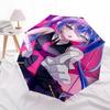 1pc Outdoor Umbrella with Anime Character Design - Automatic Opening/Closing, Portable 3-Fold Design, 8-Rib Iron Frame - Perfect Gift for Fans, T