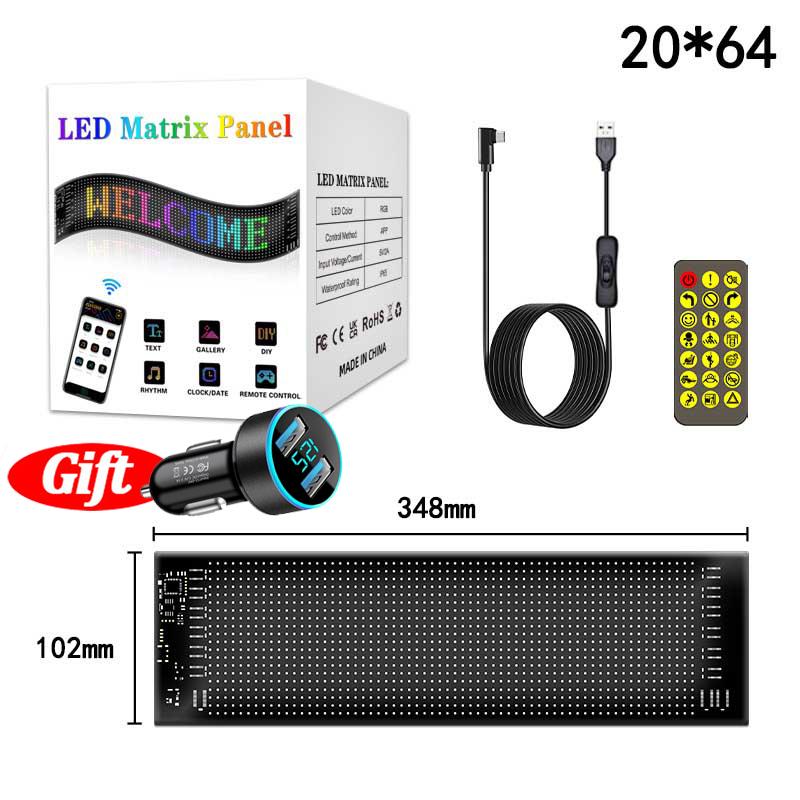 Eye LED Sign Truck Scrolling Advertising Remote Control Light Custom Text Pattern Animation Programmable Display for Truck