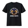 Be A Voice For The Voiceless Animal Rights Mens T Shirt Black 4X Large vintage Washed fashion Comfortable Stretched Breathable