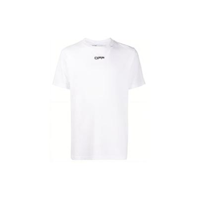 Футболка Caravaggio Square Slim Fit, белая, черная, мужская, уличная, OMAA027S201850050188