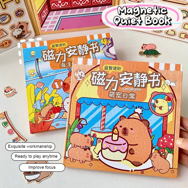Капибара Магнит на холодильник Мультфильм Игра Книга День рождения Мероприятия Справочник Тихая Книга Целый Детский Декоративный