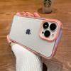 Простой цветной чехол для телефона «три в одном» с каймой для iphone 14 13 12 11 Pro Max X XR XSMAX 7 8 Plus Чехол из ТПУ + ПК Новые продукты