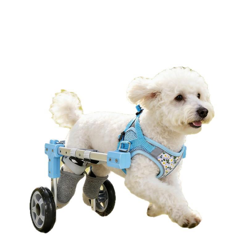 Dog Wheelchair Cat Hindlimb Wheelchair Upgraded Retractable Lightweight Pet Assist Car Hindleg Bracket