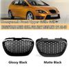 RM-CAR Передняя сотовая решетка сетка без значка решетка для Seat Leon MK2 1P Altea Toledo Mk3 2004-2009 Передний бампер решетка капот сетка
