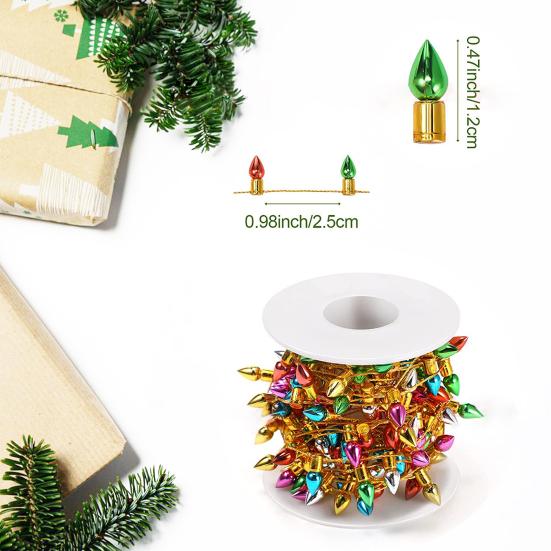 Цветная гирлянда очень длинная, яркий цвет, гладкая поверхность, можно отрезать, широкое применение, декоративный пластиковый рождественский ель, цветные искусственные гирлянды