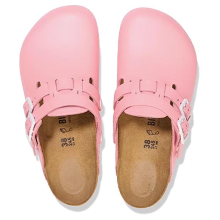 Birkenstock Нескользящие закрытые тапочки женские розовые 1026208-