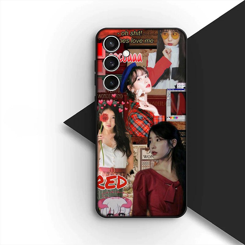 Phone Cover for Samsung Galaxy S25 S24 S23 FE Ultra Plus S7 Edge S25+ S23+ A56 5G Soft Silicone Case Lee Jieun Poster iu Jieun