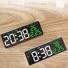 Настенные электронные настенные часы с дисплеем температуры, настольные часы, цифровые светодиодные часы для спальни