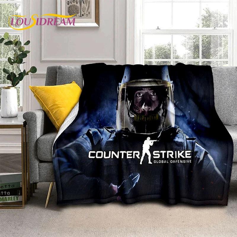 Игра Counter Strike, CS GO, 3D Плед для Геймера, Мягкий Плед для Дома, Спальни, Кровати, Дивана, Пикника, Путешествий, Офиса, Покрывало для Детей