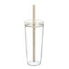 Portable Straw Cup 20oz Colorful Tritan Tumbler for Iced Coffee Juice Tea Milk Dishwasher Safe Drinkware Gift for Teens