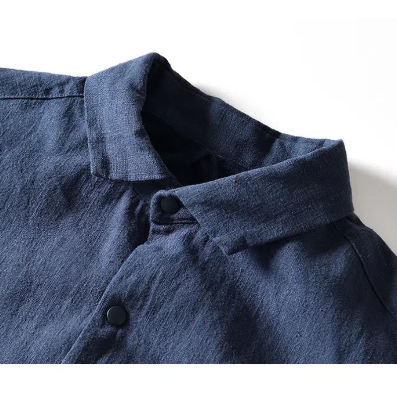 Осенне-зимнее теплое мужское пальто, повседневные флисовые куртки для мужчин, отложной воротник, хлопковое льняное пальто с пуговицами, утолщенное свободное пальто