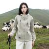 Женская уличная куртка с капюшоном для кемпинга и походов, теплая термическая флисовая толстовка с утолщением, удобная верхняя одежда для рыбалки