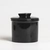 French Butter Crock Ceramic Jar with Sealed Lid Solid Color Design Durable Butter Keeper for Kitchen Multifunctional Storage Jar for Jam Nuts