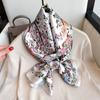 Fashion Versatile Plant Flowers Flowers Simulation Silk Long Silk Scarf Women's Outer Decorative Shawl Scarf