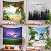 Outdoor Scenery Beach Forest Pattern Hanging Cloth Home Wall Decoration Tapestry Bedroom Living Room Tapestry
