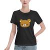 Rilakkuma Сакура Футболка Женская С Коротким Рукавом Круглый Вырез Одежда Хлопок Летние Футболки Уличная Мода
