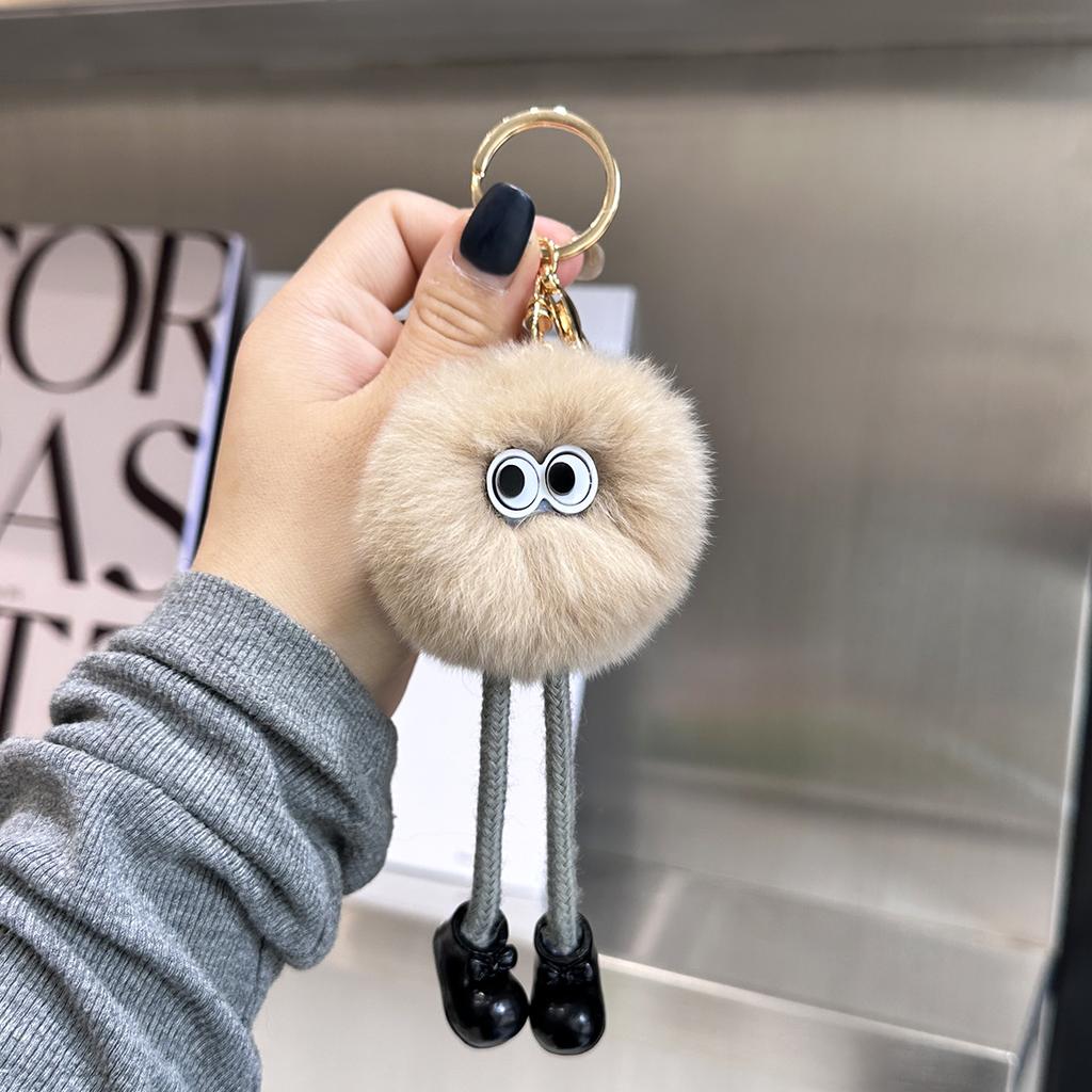 Милый мех кролика рекс, подвеска-брелок для автомобиля, плюшевая школьная сумка, подвеска в виде знаменитости, подарок.