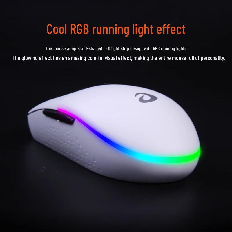 Беспроводная игровая мышь Dareu LM129 с тремя режимами, RGB-подсветкой, легкая