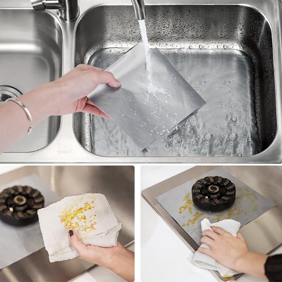 4 шт. Газовые коврики для высокой плиты, термостойкие защитные коврики для кухонной плиты