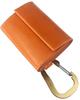 Wallet Compact Card Mini Wallet Made In Japan Genuine Leather Brass [Cliff] Men's (Carabiner-Camel)