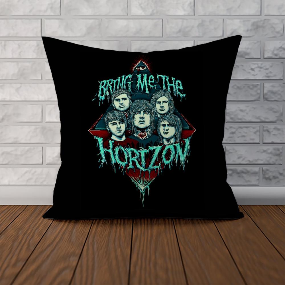 Band BBring Me The Horizon Pillow Case For Car Sofa Decorative Home Doublesided Print Plush Square Throw Pillow Cushion Cover