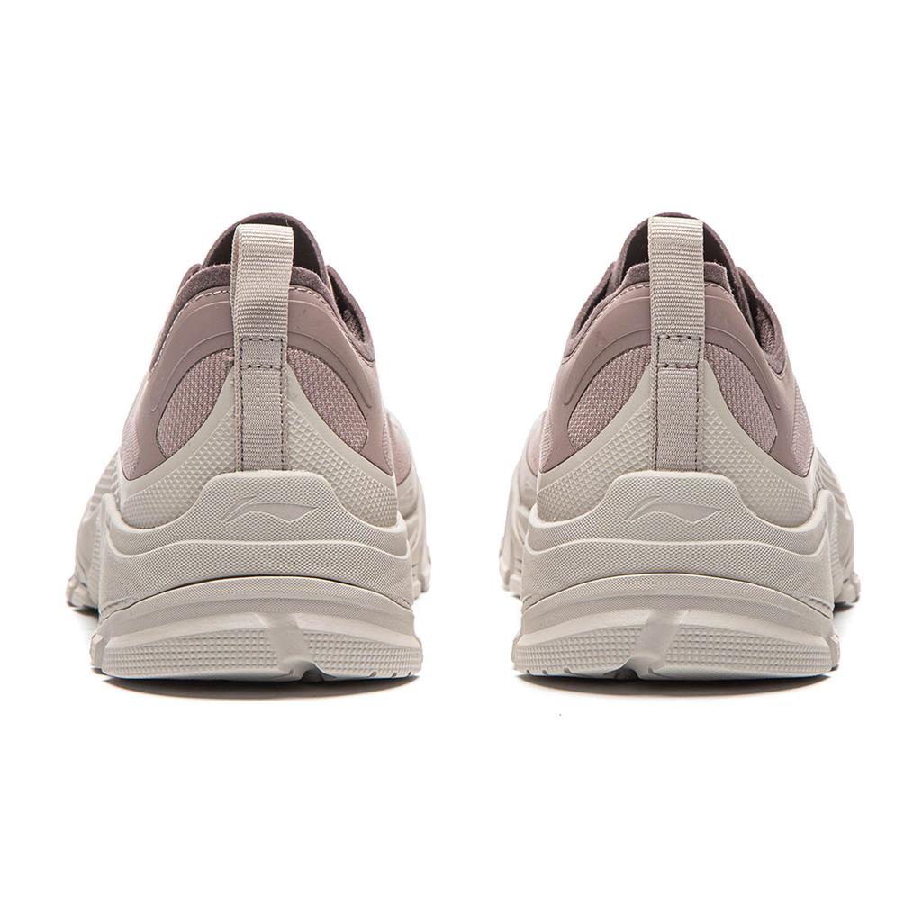 Li Ning Sandstone Спортивные Удобные Амортизирующие Износостойкие Низкие Повседневные Кроссовки Женские повседневные кроссовки Серый Розовый AGCW114-4