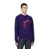 Adidas Neo Sweatshirts Men's Purple Crew Neck Moderate Regular GS2614