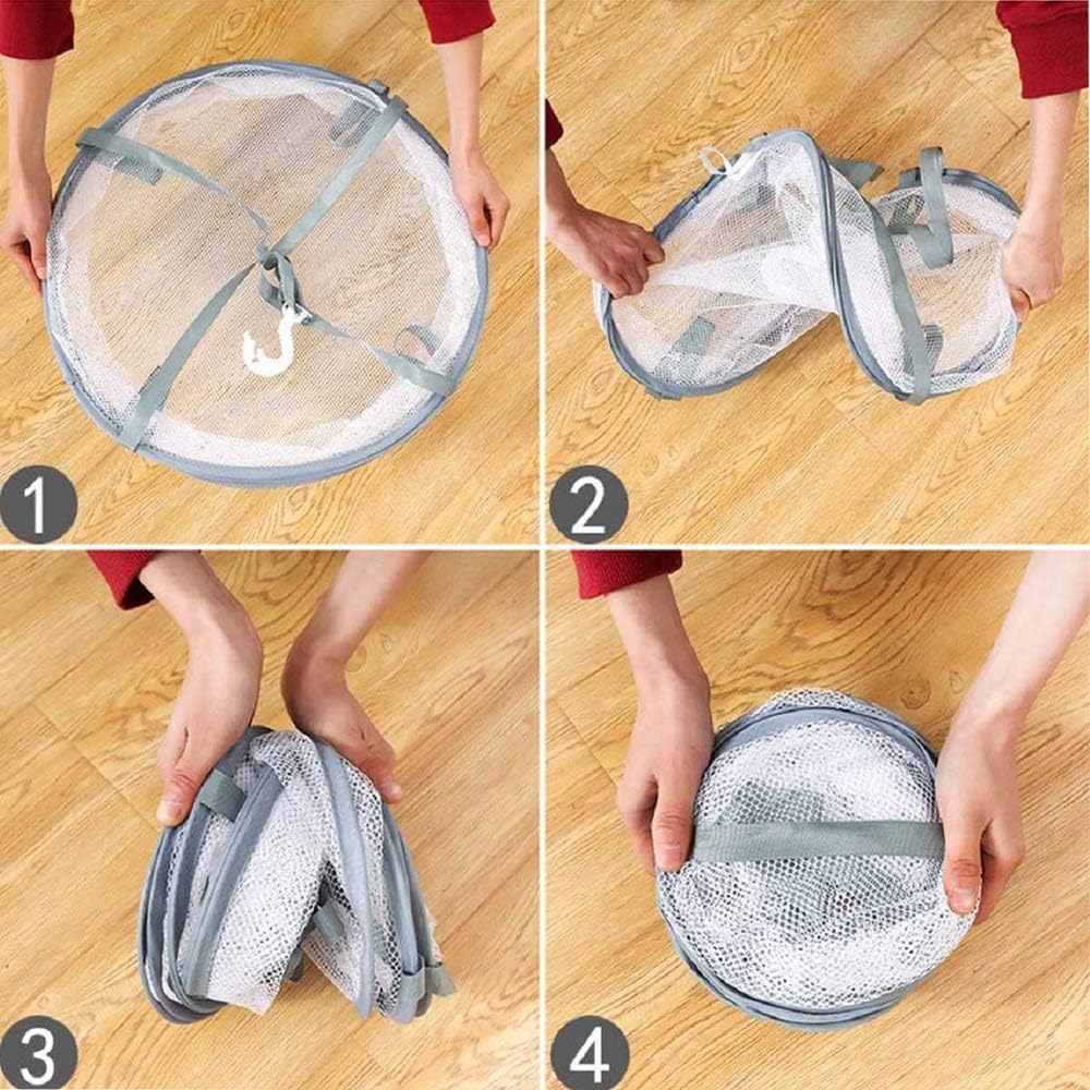 Складная сетчатая подставка для сушки трав, подвесная корзина для сушки, двухслойная сетчатая подставка для сушки трав, для одежды, сушки продуктов на воздухе