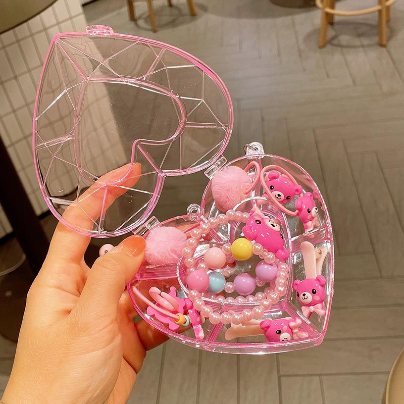 Детский милый мультяшный браслет-цепочка с подвесками-фруктами и Счастливым Драконом - Подарочная коробка на День Рождения