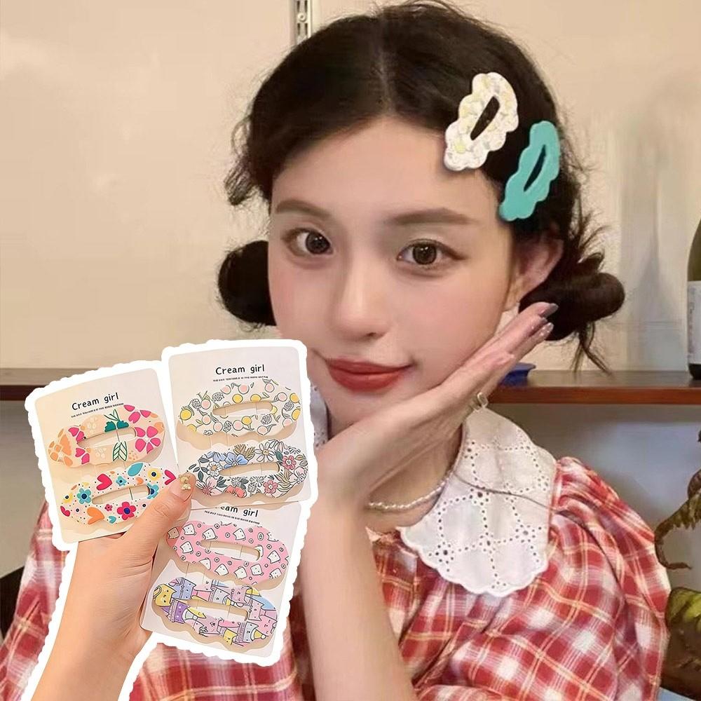 Flower Clouds Hair Clips Candy Color Child Hairgrips Fashion Hair Accessories for Women Girls