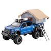 1.24 Scale Ford F150 Camping RV Off Road Pickup Truck Alloy Metal Diecast Model Car Sound & Light Toys Ornaments Gifts for Kids Pull Back