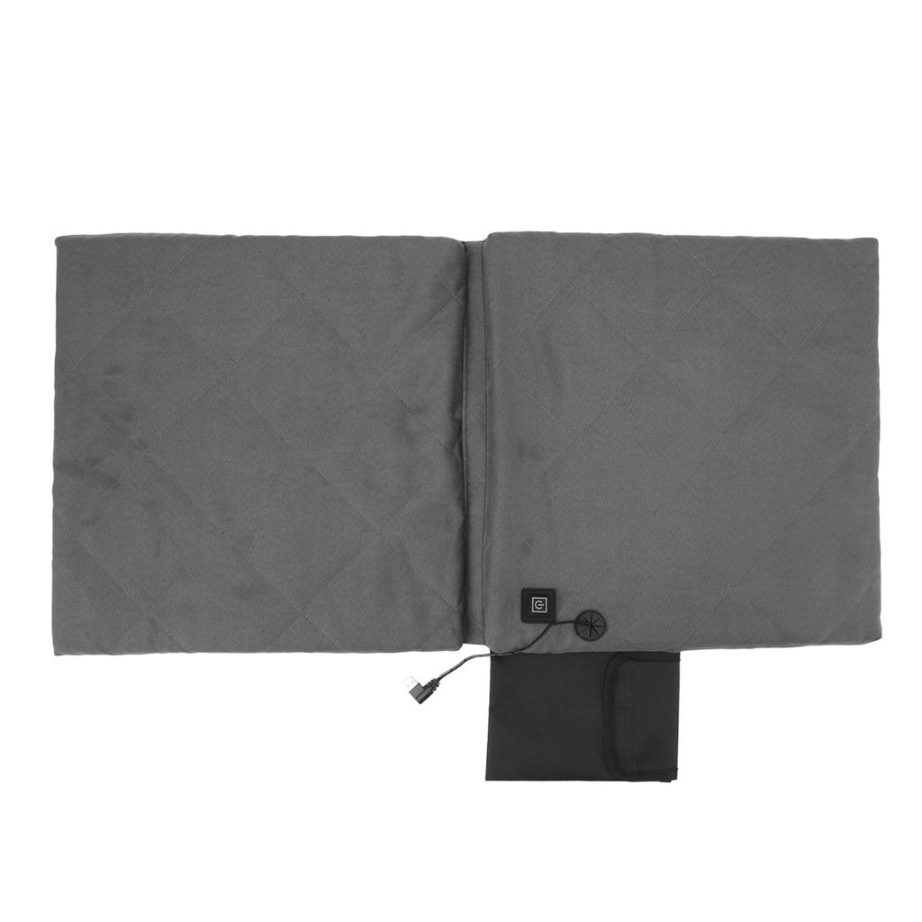 Electric Heating Seat Cushion Foldable Stadium Seats Heated Cover Pads with Backrest for Camping