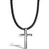 Necklace for Leather Choker with Gift for Jewelry Box Included Men, Black, 60cm, Pendant, Men,