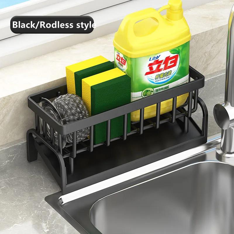 Kitchen Stainless Steel Sink Storage & Organization Rack Kitchen Spice Racks Household Items Shelf Acceesories for Accessories