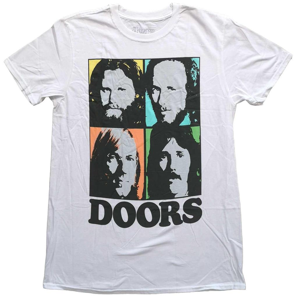 The Doors Unisex Adult Color Box Cotton T-Shirt
