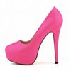Women High Heels Pumps 14cm Round Toe Stilettos Talon Femme Sexy Ladies Red Wedding Shoes Black Platform Heels Big Size 44