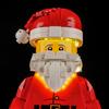 Набор светодиодной подсветки для LEGO 40820 Минифигурка Санты большого формата Конструктор Игрушка Украшение Регулируемые аксессуары для освещения