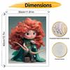 Disney Merida Archer oil paint by numbers painting kit handmade diy home decor gifts custom artistic wall decor for living room bedroom