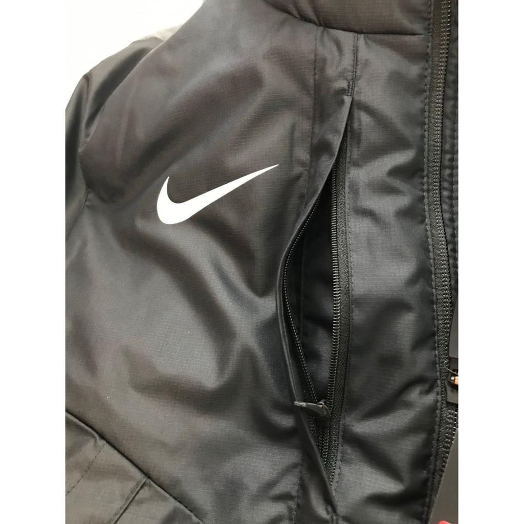 Nike Однотонная хлопковая куртка с капюшоном Мужские куртки Черная 777917-010