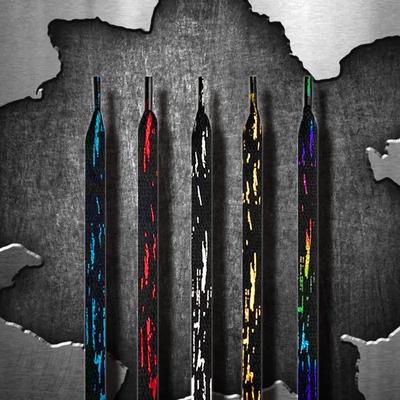 1 пара роскошных платиновых шнурков, резинка для обуви, шнурки для кроссовок, цветные принты, аксессуары для шнурков 120/140/160 см