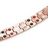 15mm Heavy Punk Rose Gold Color Magnetic Therapy Chain Bracelet Men Women Rock Black Stainless Steel Bike Health Bangle  Jewelry