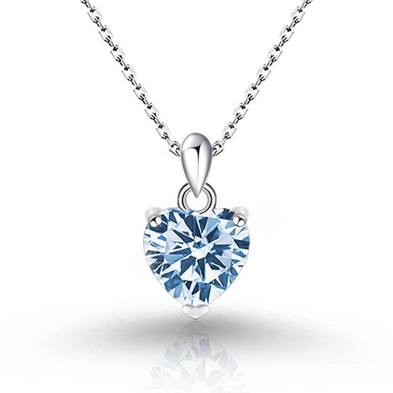 Серебряное ожерелье S925 с двойной цепочкой и подвеской «Вечное Сердце» для женщин, цепочка на ключицу, роскошный ювелирный подарок