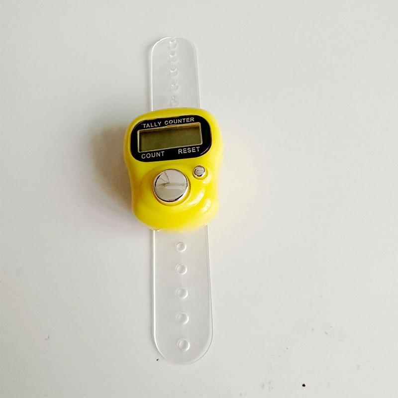 Мини-счетчик пальцев с ЖК-дисплеем и электрическим цифровым дисплеем со световым счетчиком, маркером стежков, шитьем, вязанием, плетением, молитвой Будды, футболом