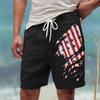 Мужские летние большие повседневные свободные спортивные брюки пляжные шорты